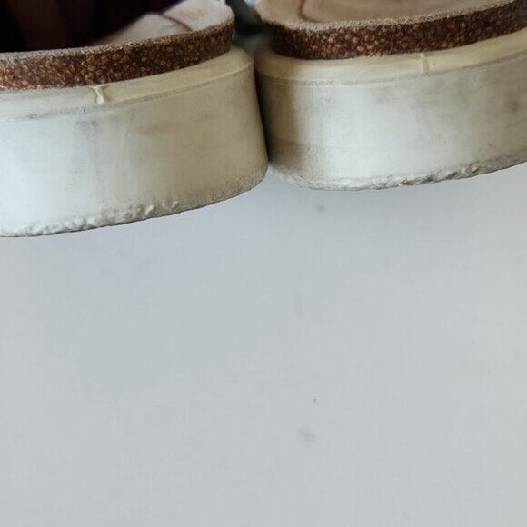 ECCO | Corksphere Mules Slides Gray Leather Sz 37 - Picture 5 of 6